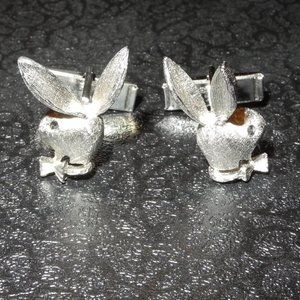 Vintage Playboy Bunny Cufflinks 1"